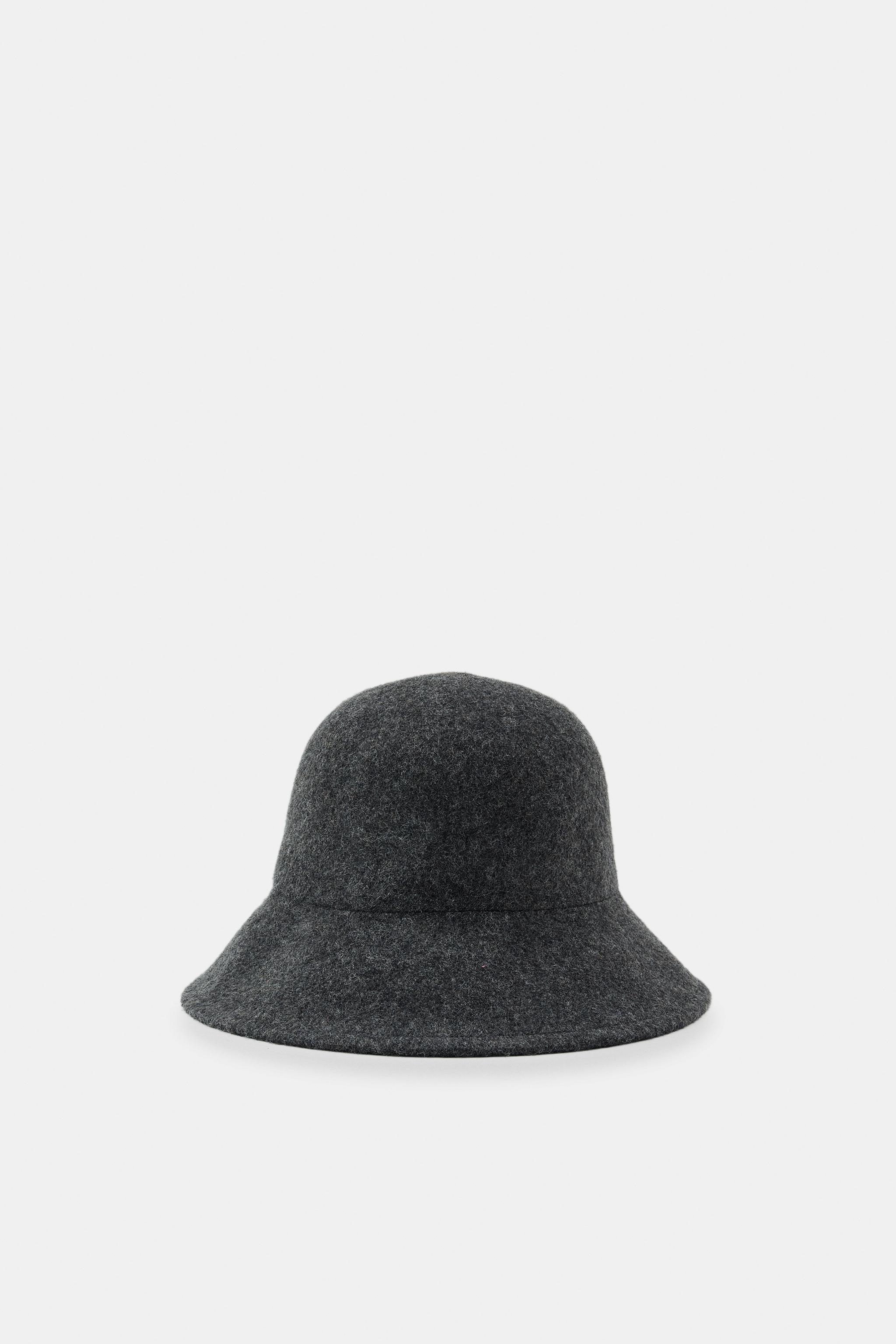 PLAIN WOOL BLEND HAT